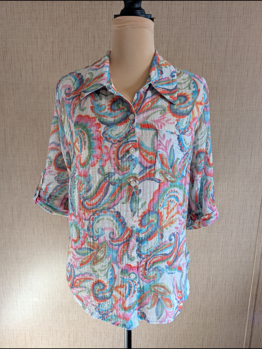 CHARLIE B Multicolor Paisley Button-Down Shirt